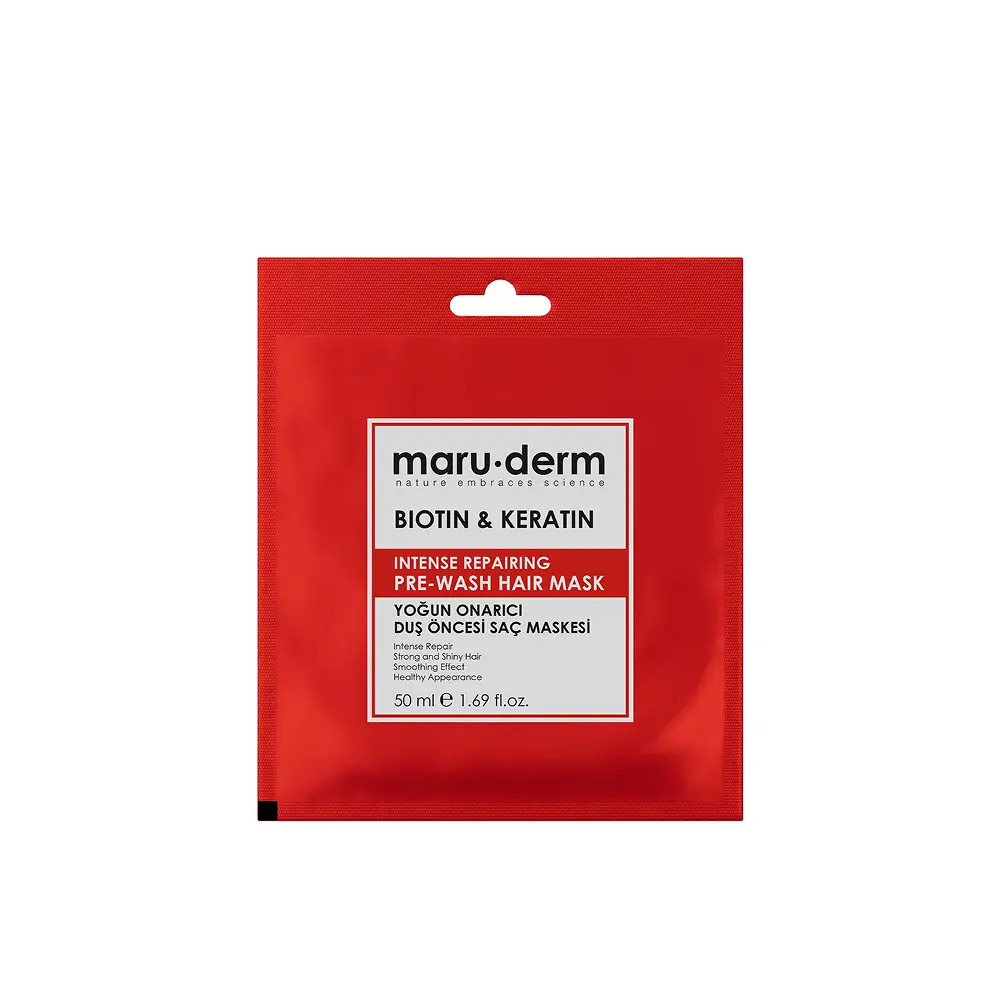 Maruderm Biotin ve Keratin İçeren Onarıcı Saç Maskesi 50 ml