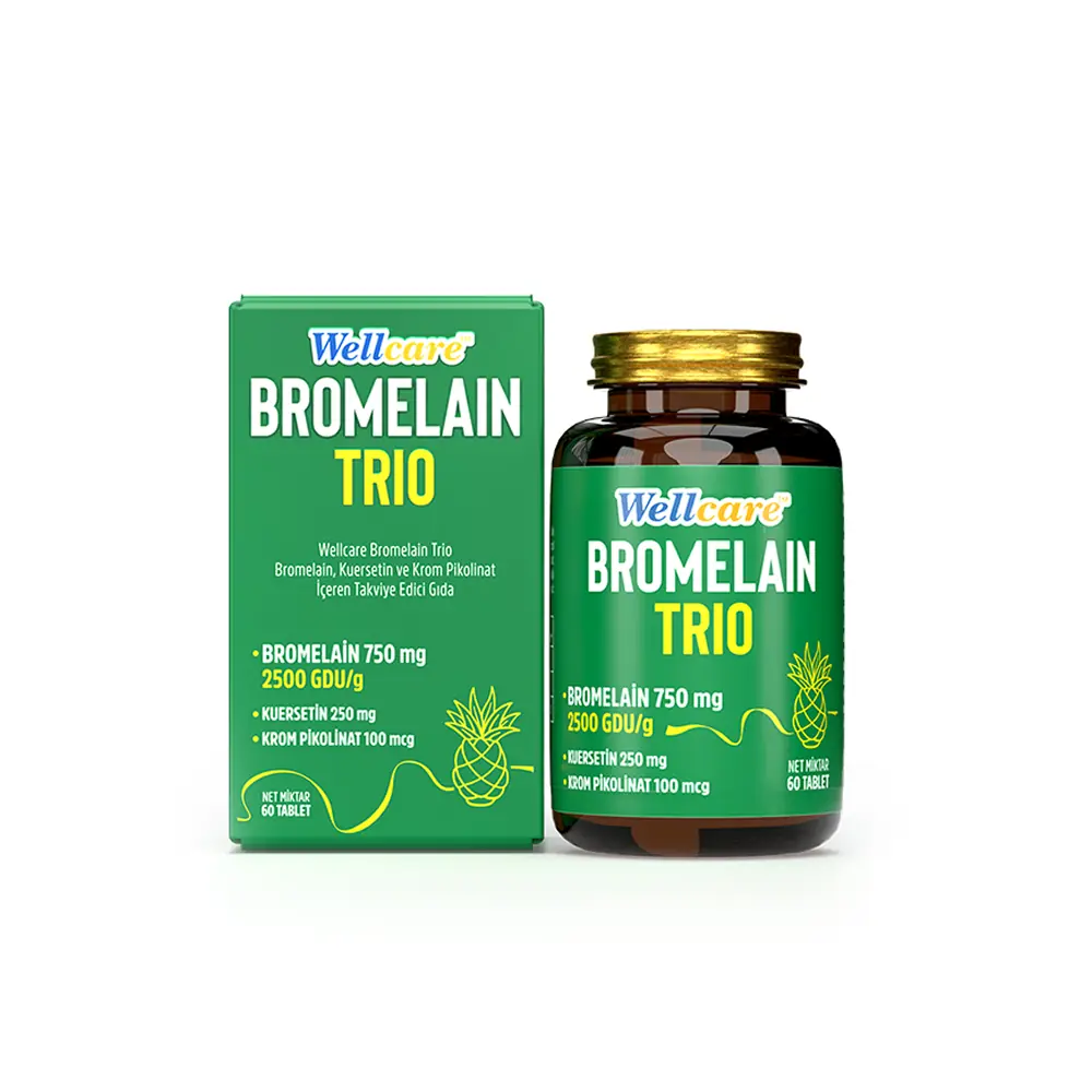 Wellcare Bromelain Trio 60 Tablet