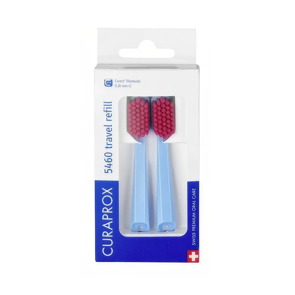 Curaprox Be You Travel Set Yedek 5460 Diş Fırçası Başlığı 2'li Paket - Mavi