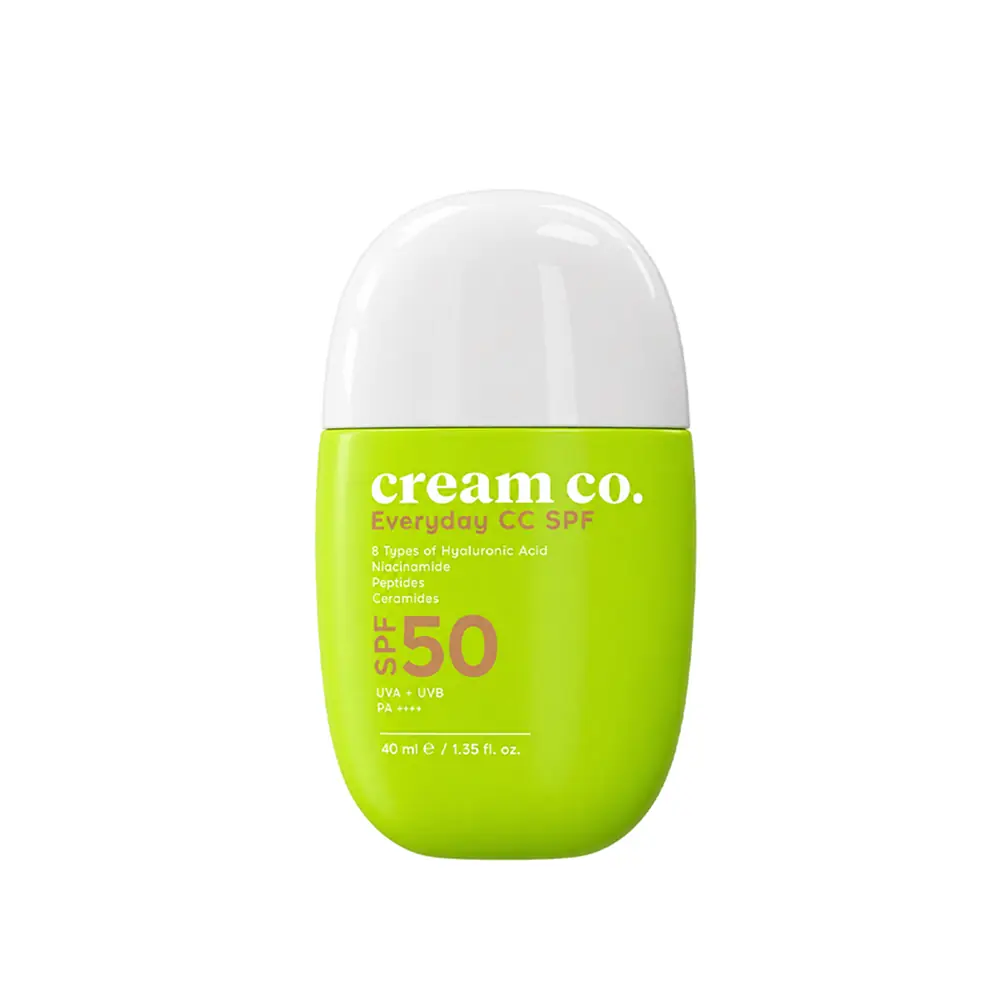 Cream Co. Everyday CC SPF50 Güneş Koruyucu Yeşil Likit Krem 40 ml