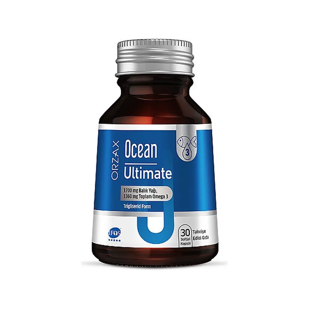 Orzax Ocean Ultimate Balık Yağı 1700 mg 30 Softjel Kapsül
