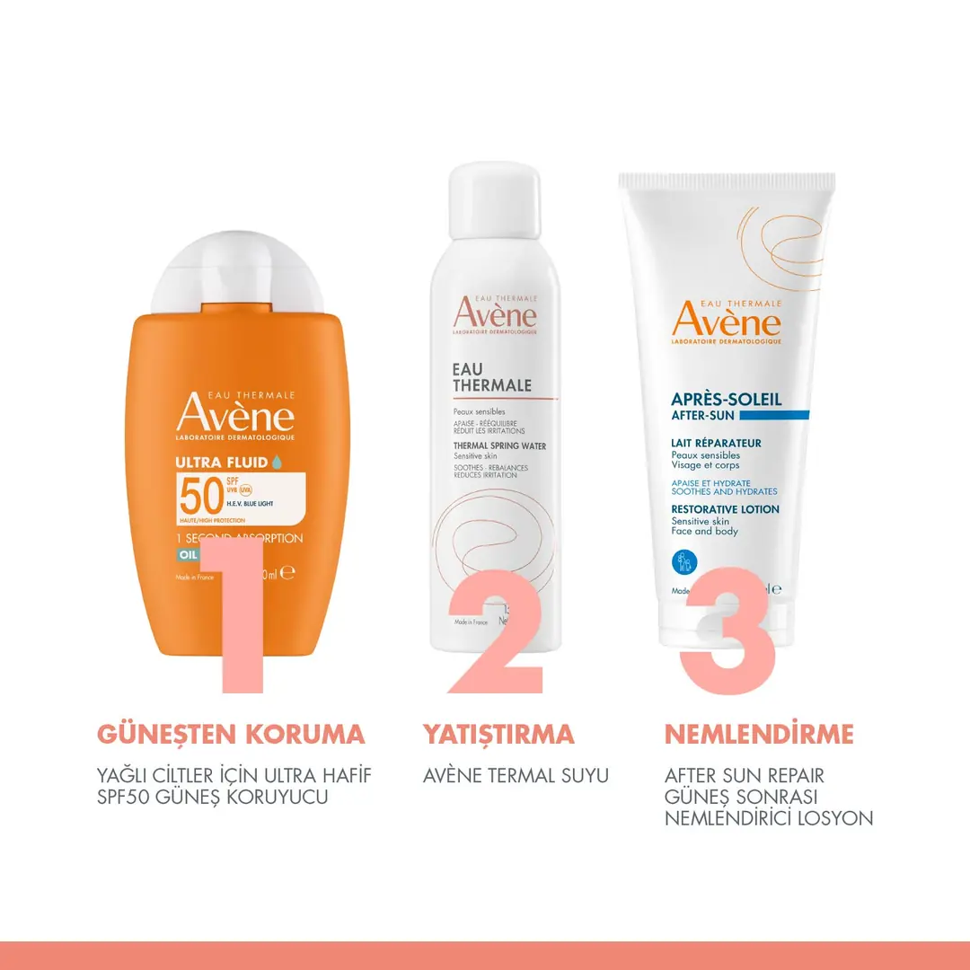 Avene Ultra Fluid Oil Control SPF50 Yağlı Ciltler için Güneş Kremi 50 ml