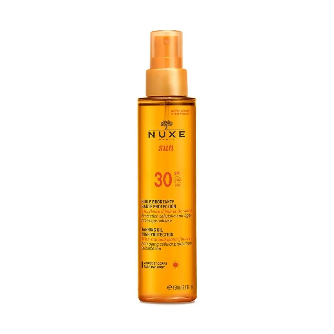 Nuxe Sun Huile Bronzante Haute Protection Spf30 150 ml