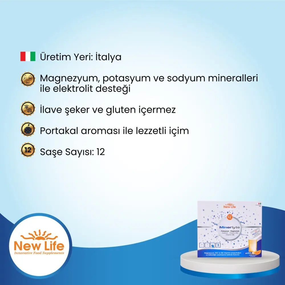 New Life Minerlyte Magnezyum 12 Şase