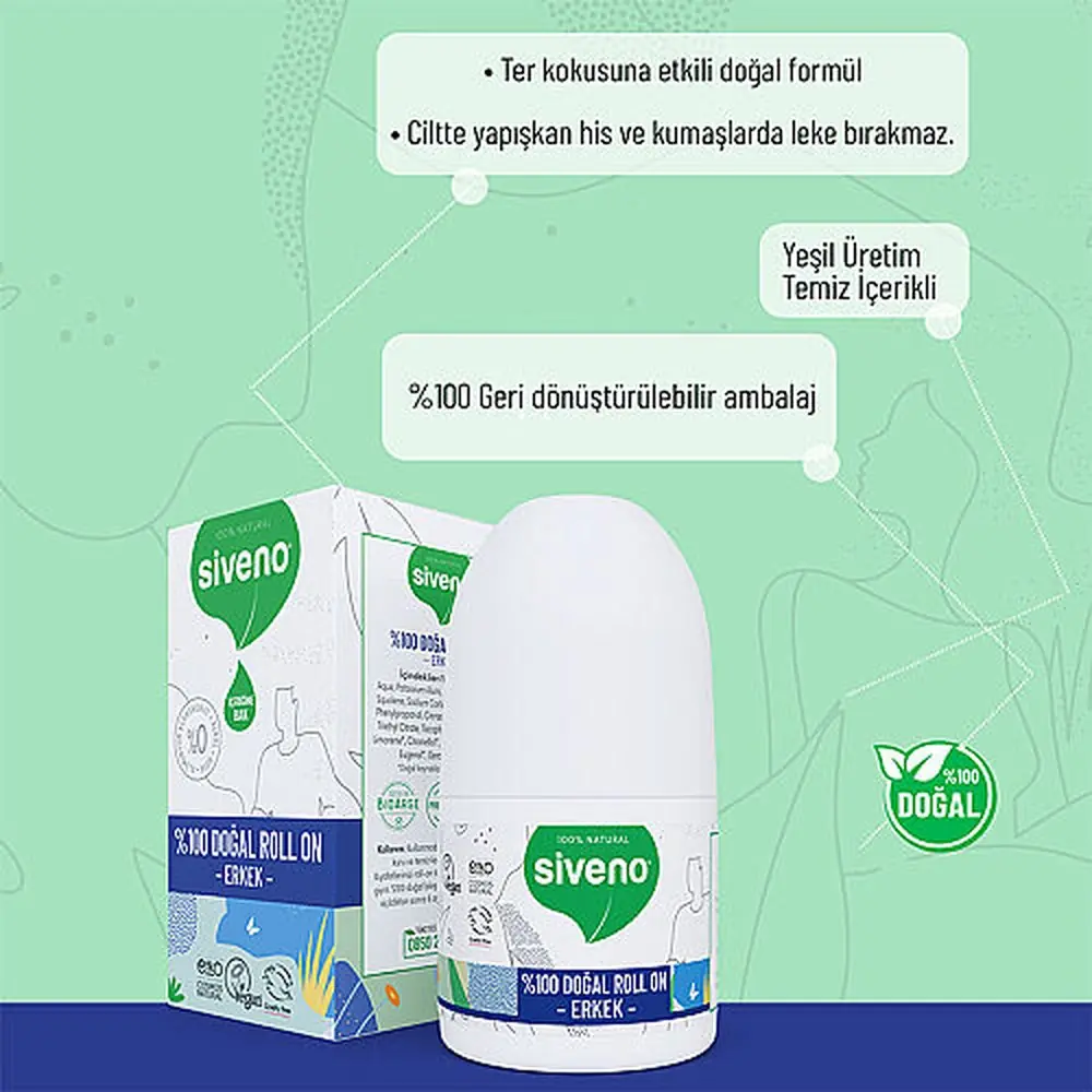 Siveno Roll-On Erkek 50 ml