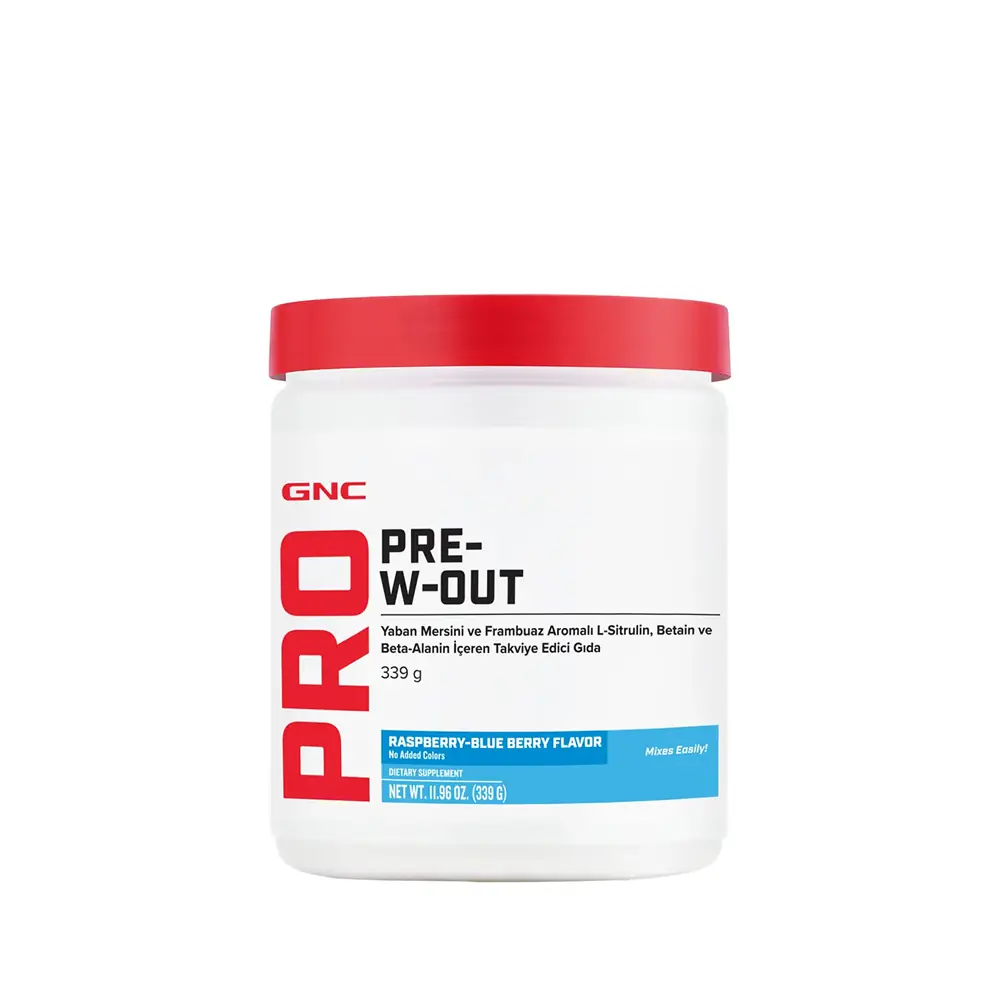 GNC PRO Pre-W-Out Yaban Mersini ve Frambuaz Aromalı 339 g