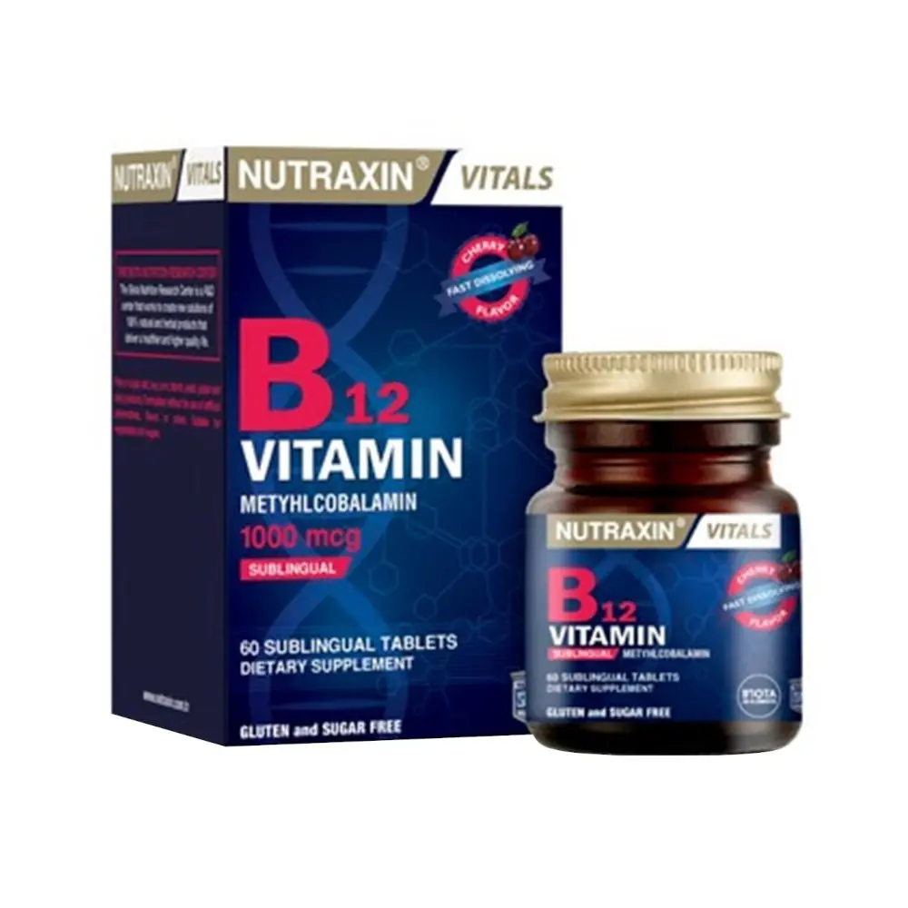 Nutraxin B12 Vitamin Dilaltı 60 Tablet