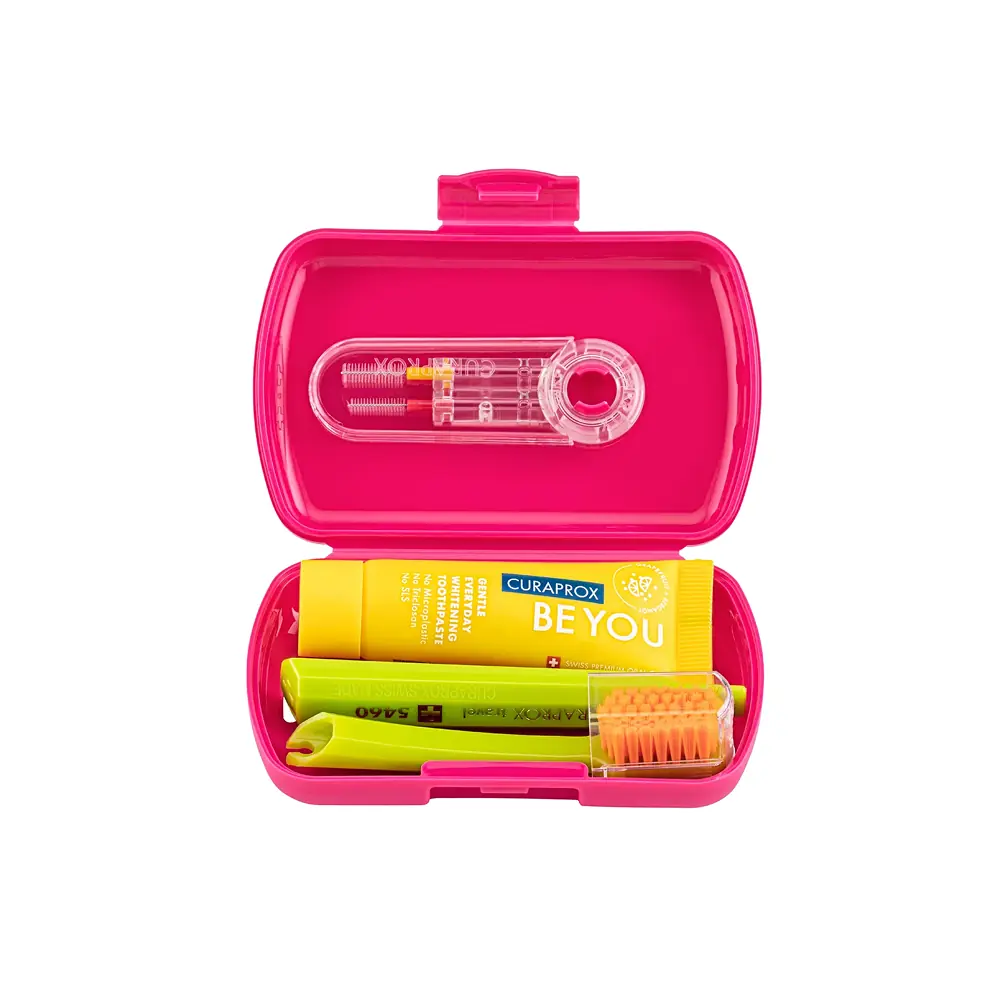 Curaprox Travel Set - Koyu Pembe