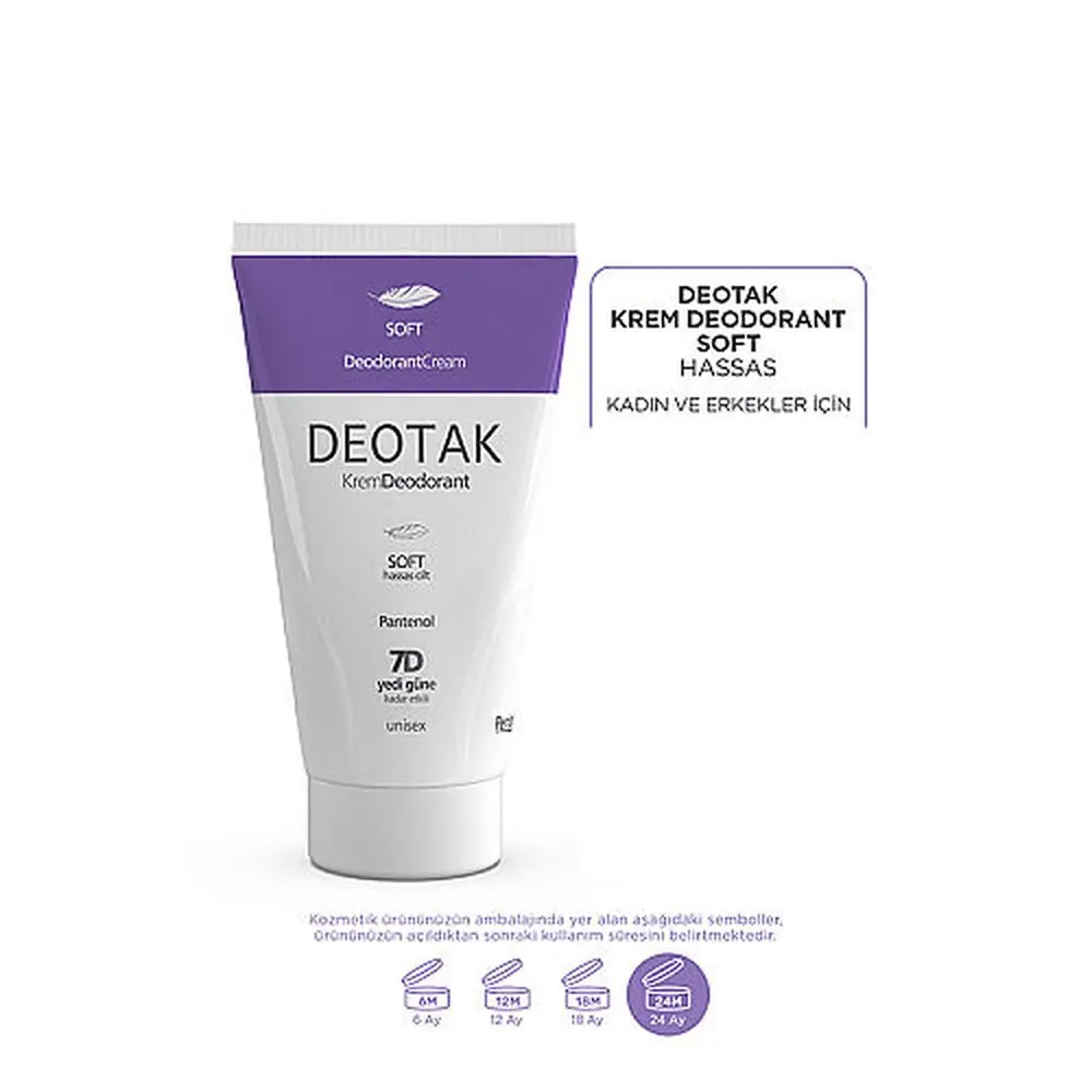 Deotak Deodorant Soft Krem Hassas Cilt 35 ml