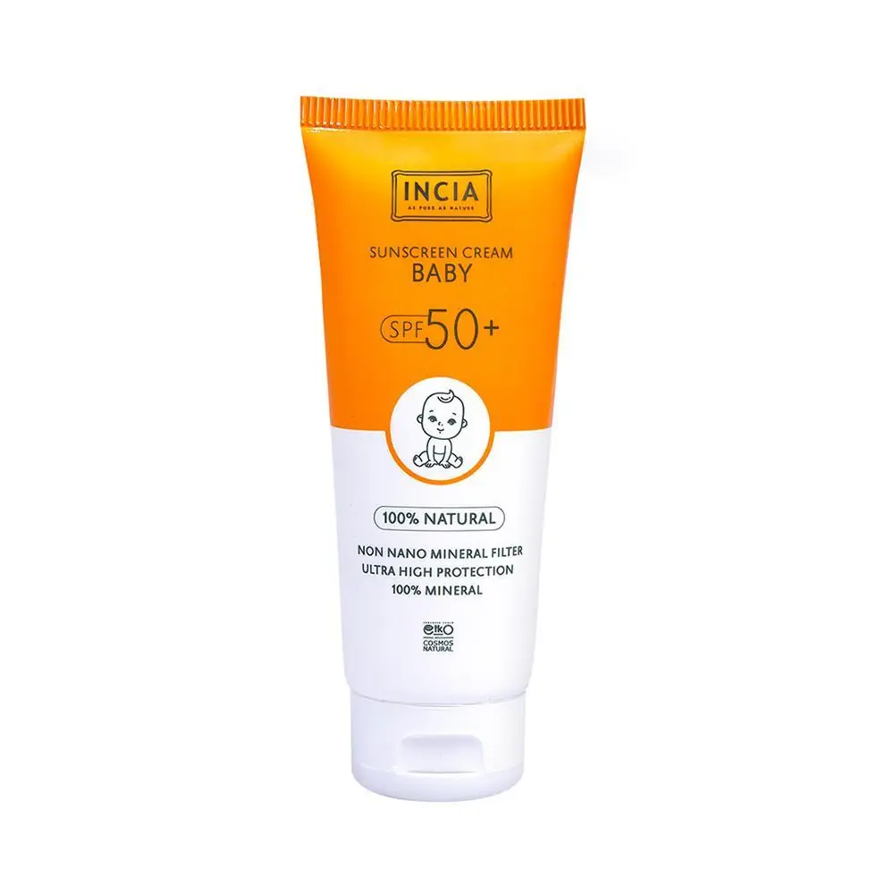 INCIA Sunscreen Bebekler İçin SPF50+ Yüz ve Vücut Güneş Kremi 50 ml