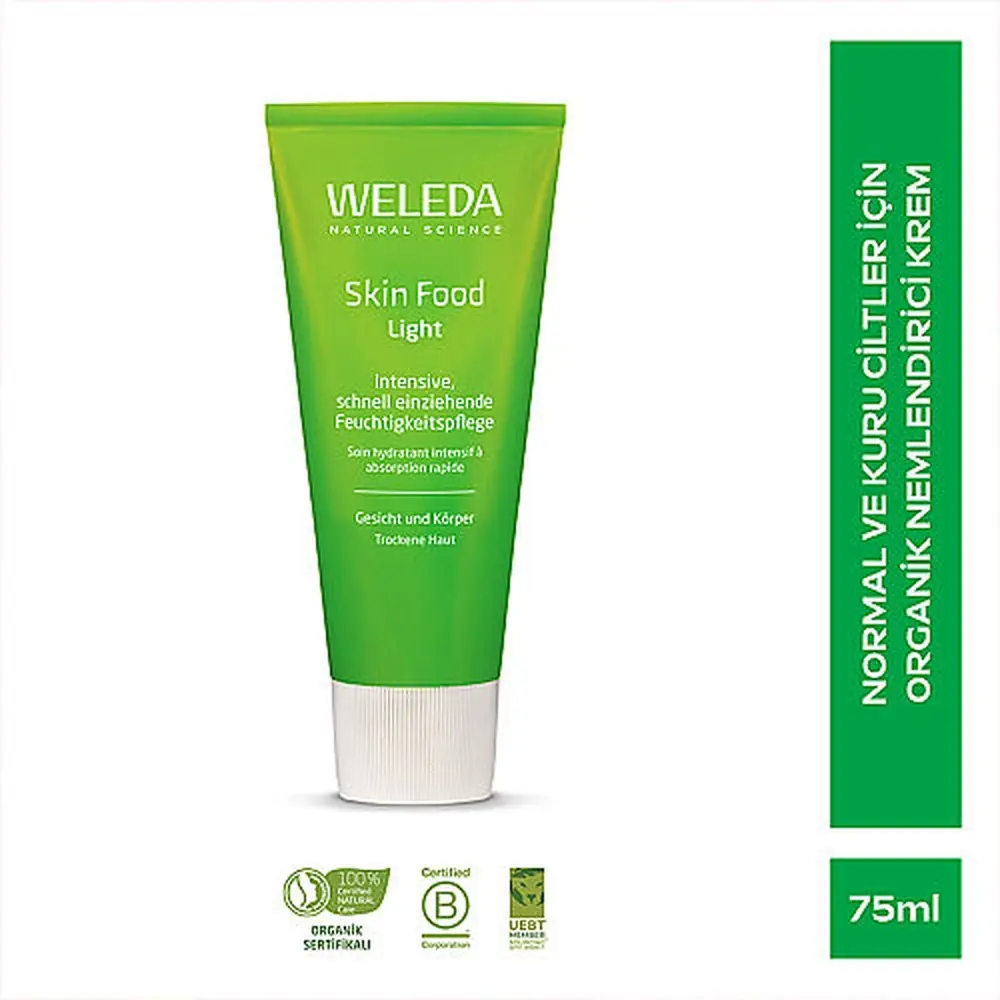 Weleda Skin Food Light Nemlendirici Ve Besleyici Organik Bakım Kremi 75 ml