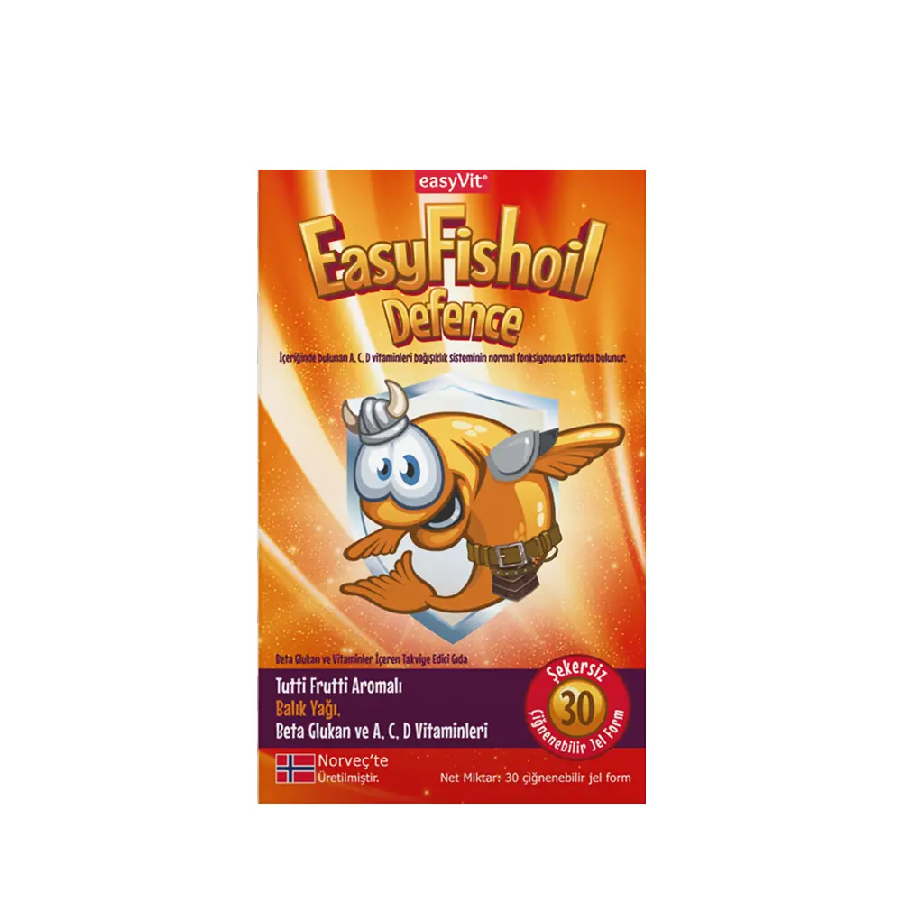 Easy Fish Oil Beta Glukan Çiğnenebilir 30 Jel Form