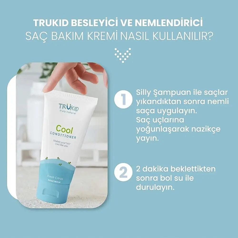 Trukid Cool Besleyici ve Nemlendirici Çocuk Saç Bakım Kremi 236.5 ml
