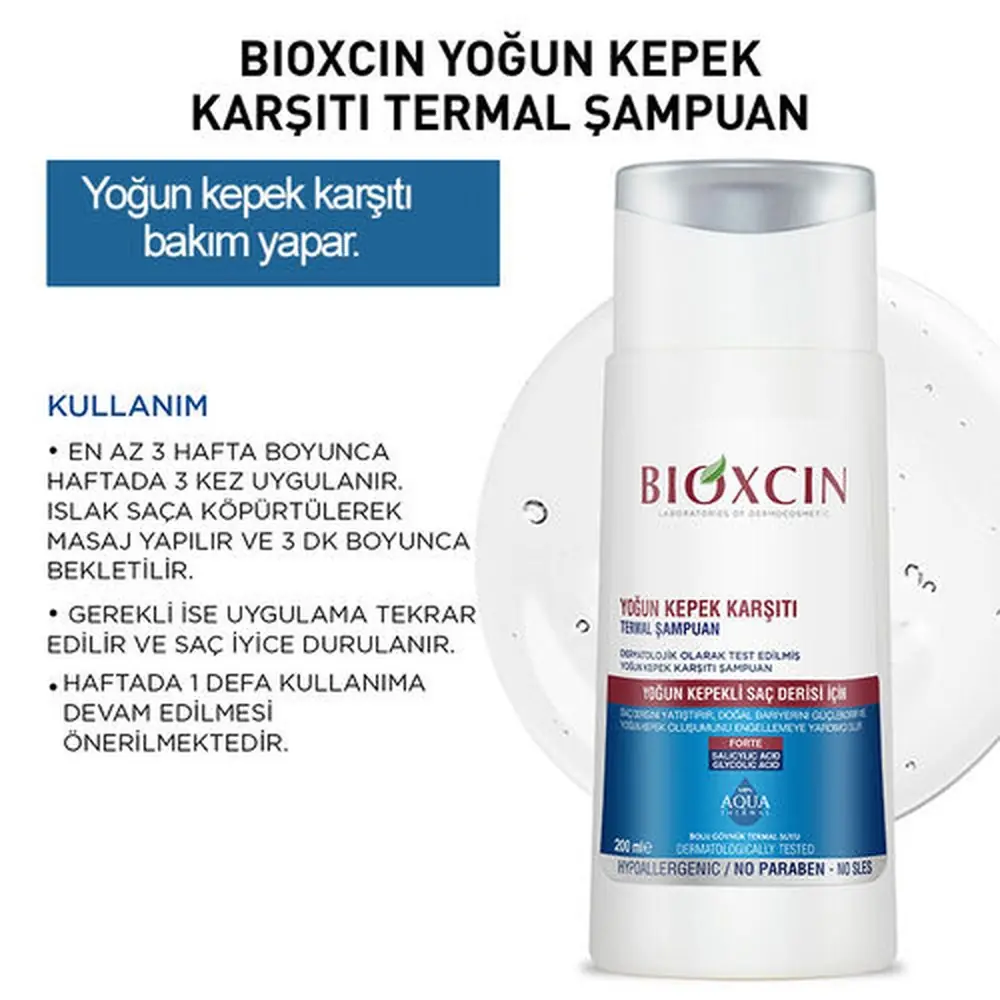 Bioxcin Aqua Thermal Ds Yoğun Kepek Karşıtı Şampuan 200 ml