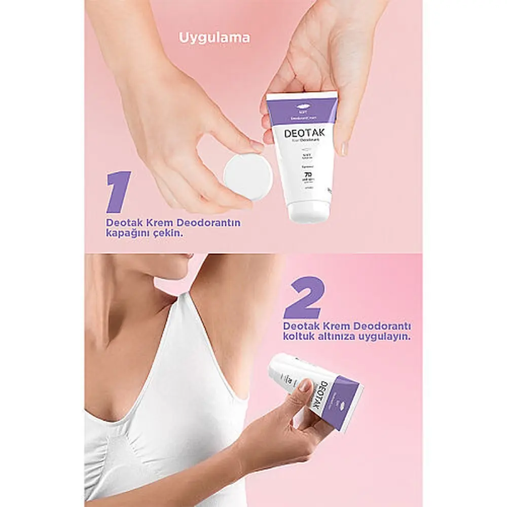 Deotak Deodorant Soft Krem Hassas Cilt 35 ml