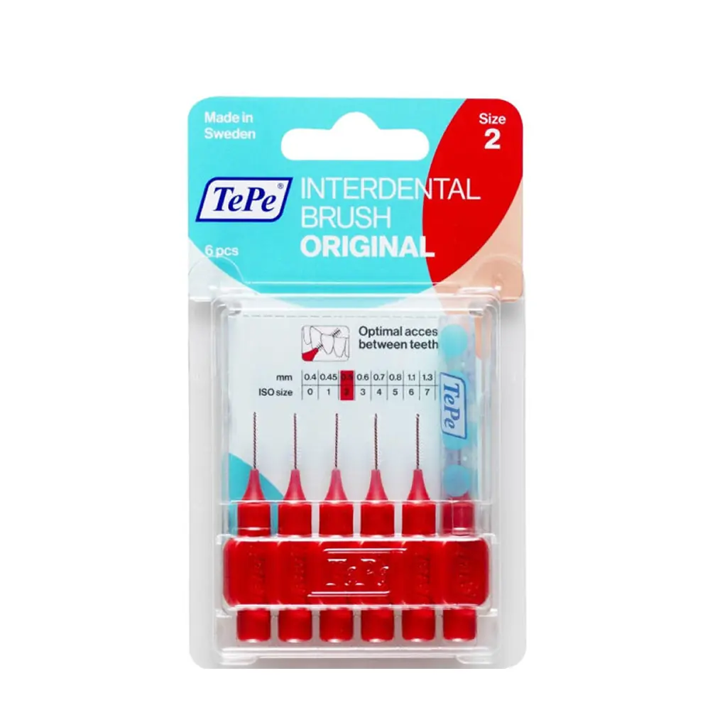 TePe Interdental Brush Blister Diş Arayüz Fırçası 0.5 mm 6'lı - Kırmızı