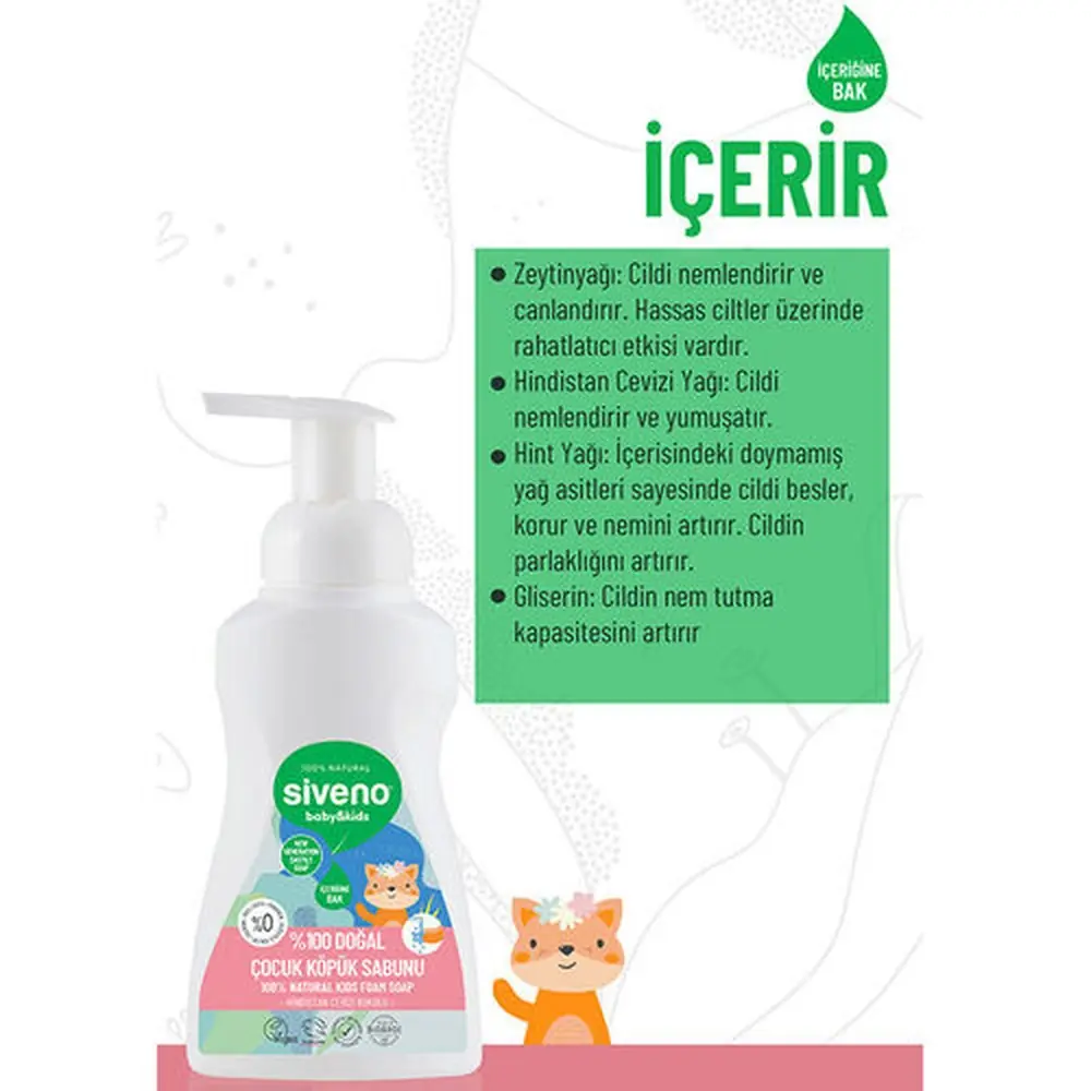 Siveno Çocuk Köpük Sabunu 250 ml