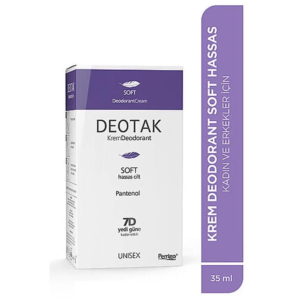 Deotak Deodorant Soft Krem Hassas Cilt 35 ml