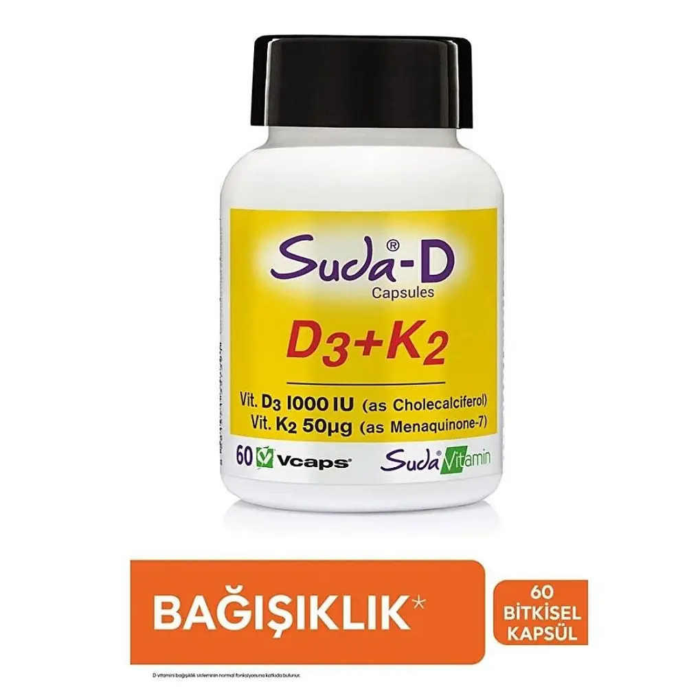Suda Vitamin Suda-D D3+K2 60 Kapsül