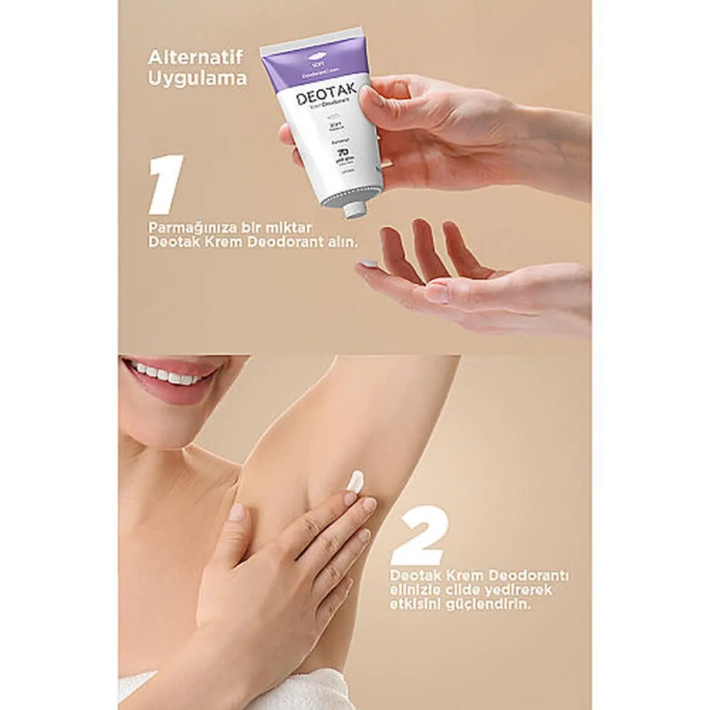 Deotak Deodorant Soft Krem Hassas Cilt 35 ml