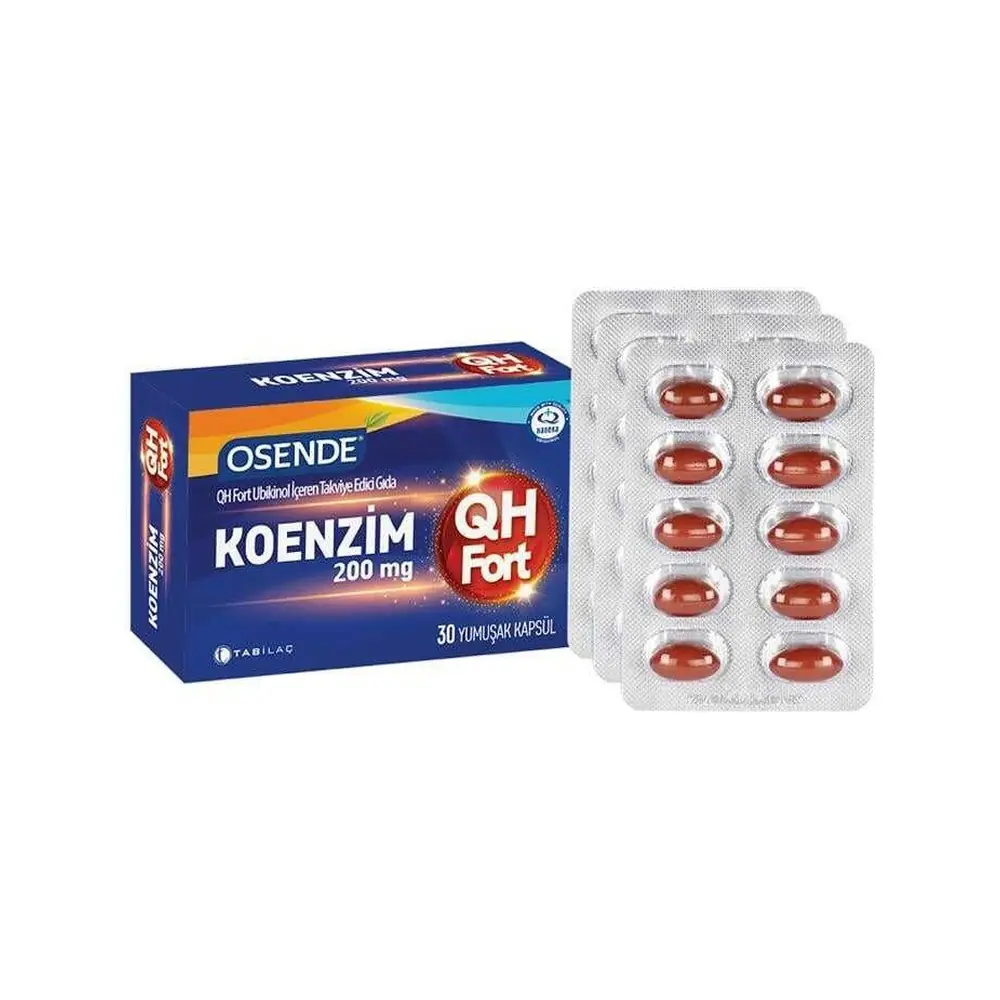 Osende Koenzim 200 mg QH Fort 30 Yumuşak Kapsül