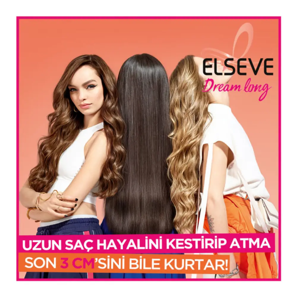 Elseve Dream Long Kolay Tarama Saç Bakım Kremi 360 ml