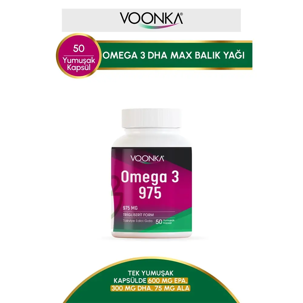 Voonka Omega 3 975 mg 50 Yumuşak Kapsül