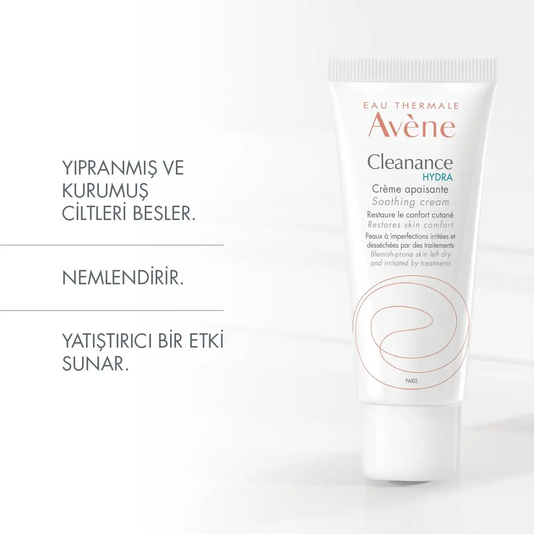 Avene Cleanance Hydra Nemlendirici Krem Yıpranmış ve Kurumuş Ciltler için Yoğun Bakım Etkili Krem 40 ml