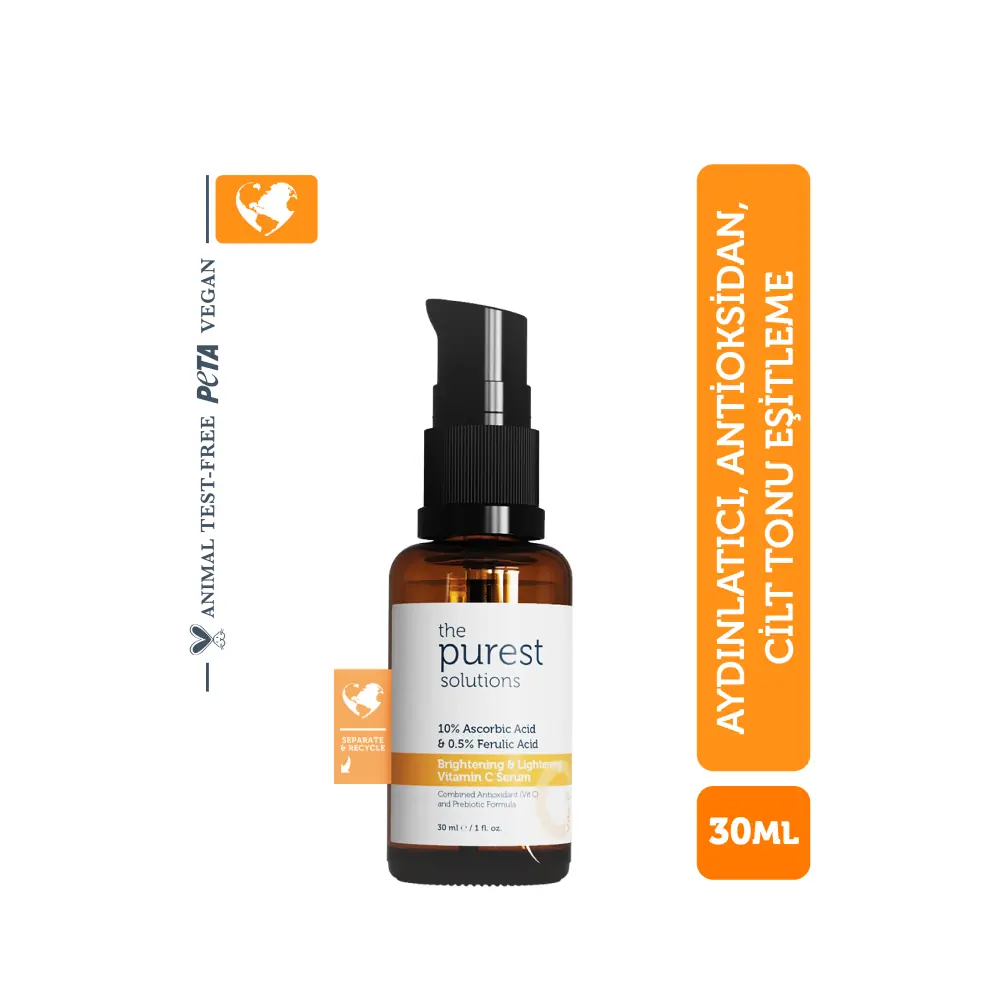 The Purest Solutions Brightening + Lightening Vitamin C Serum 30 ml