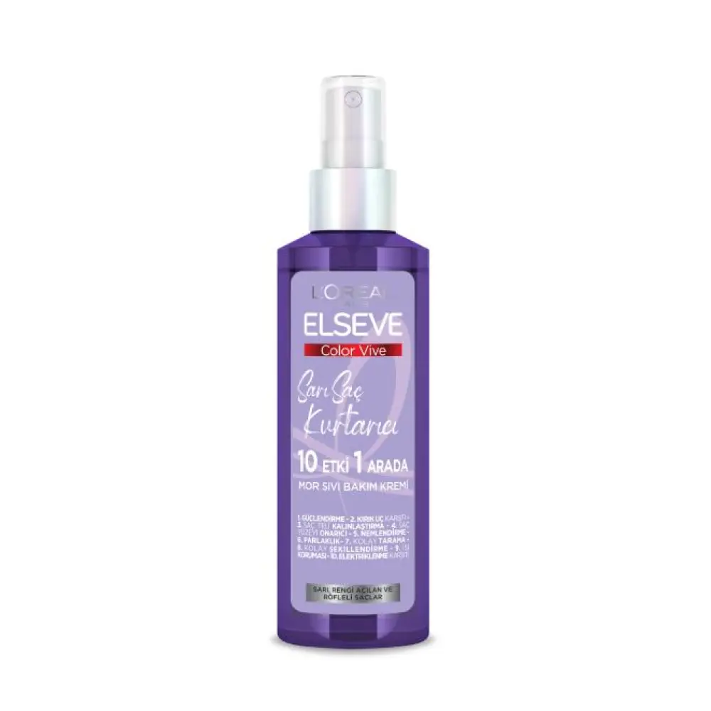 Elseve Sarı Saç Kurtarıcı Mor Sıvı Bakım Kremi 150 ml
