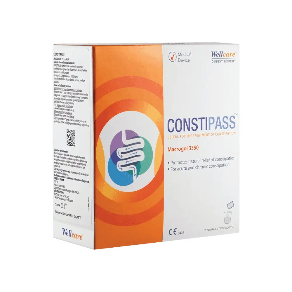 Wellcare Constipass 10 Bölünebilir Saşe 13,3 gr