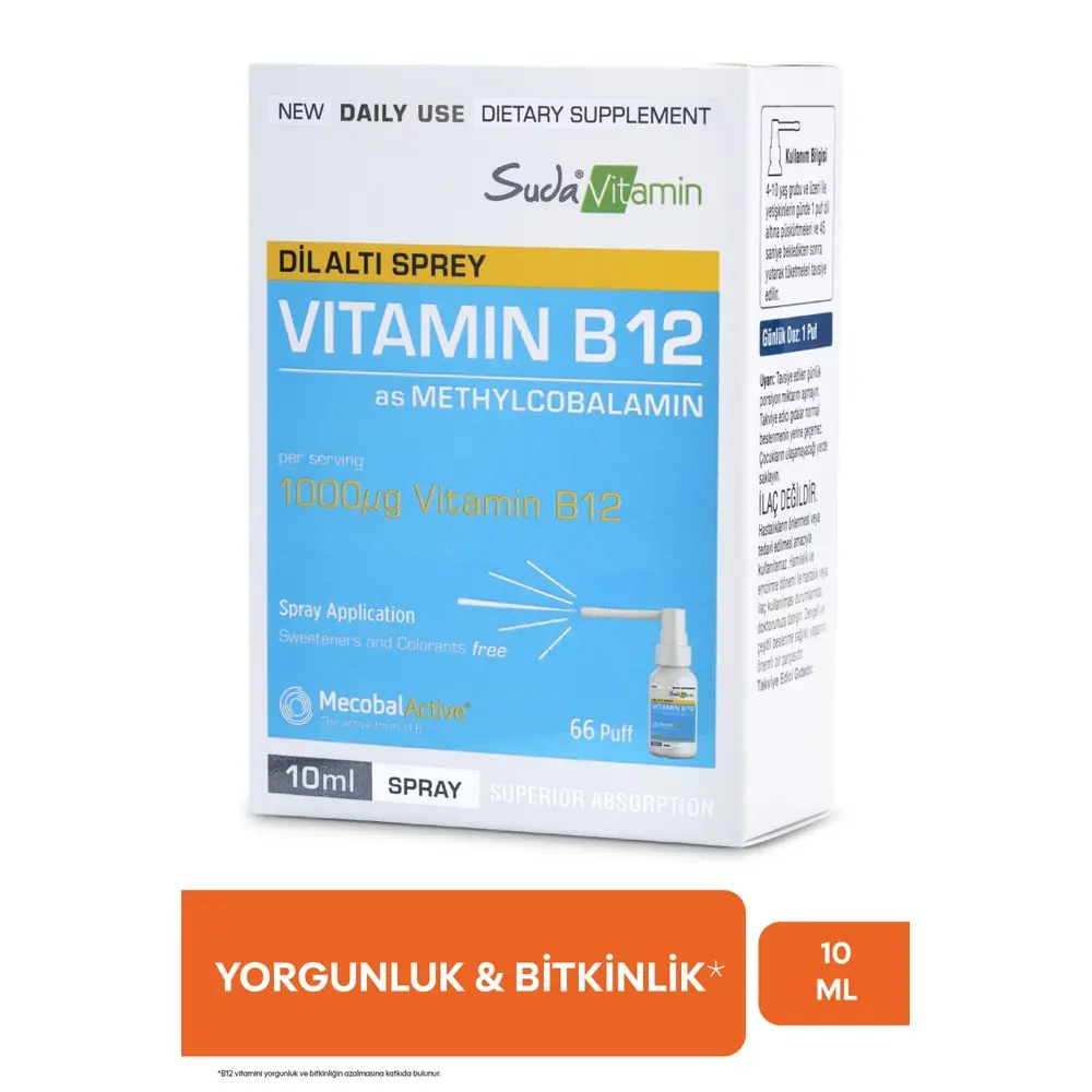 Suda Vitamin Vitamin B12 Sprey 10 ml