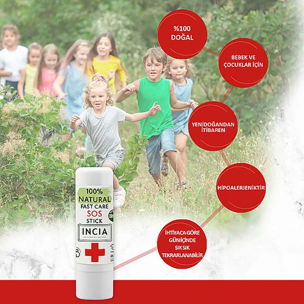 Incıa SOS Stick %100 Doğal Anlık Yatıştırıcı Stick 6 g