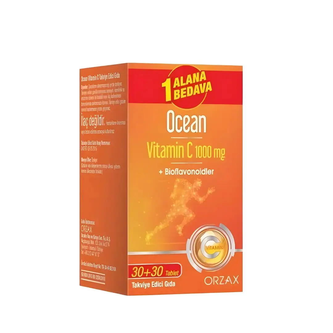 Orzax Ocean Vitamin C 1000 mg 30 + 30 Tablet