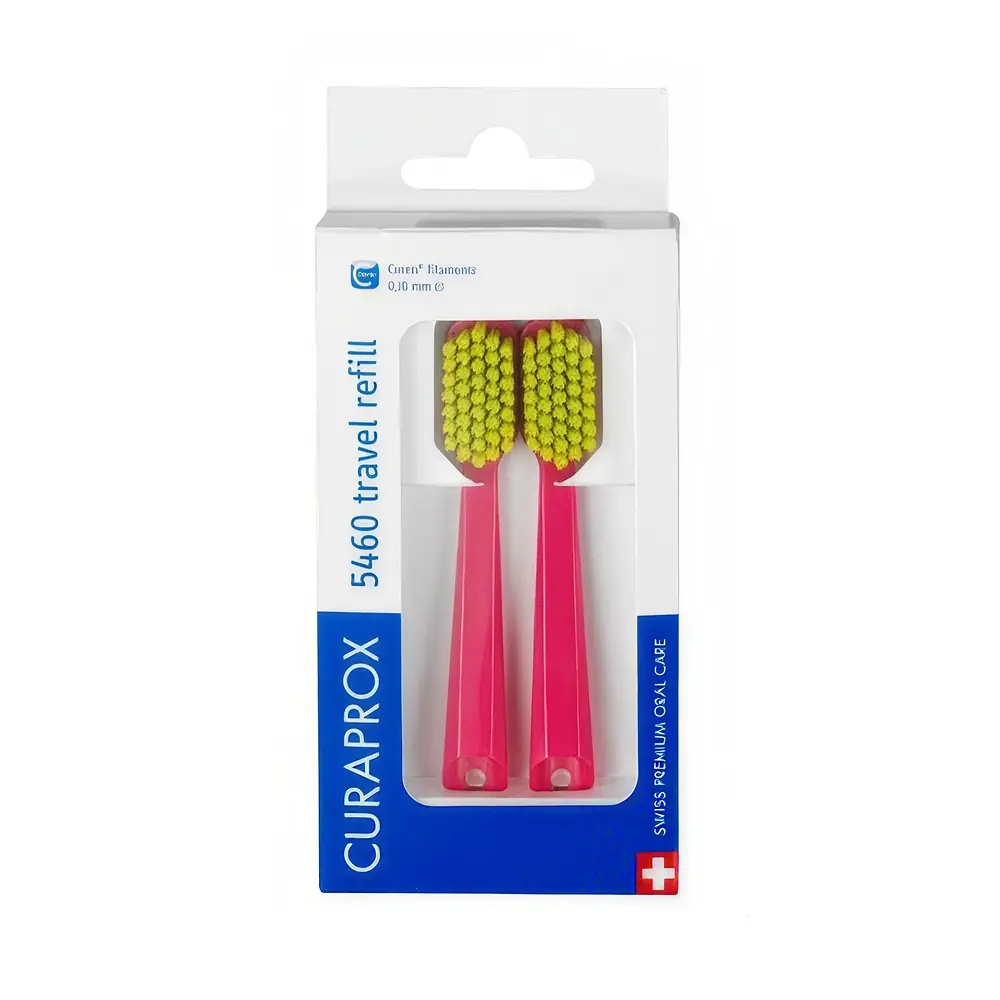 Curaprox Be You Travel Set Yedek 5460 Diş Fırçası Başlığı 2'li Paket - Kırmızı