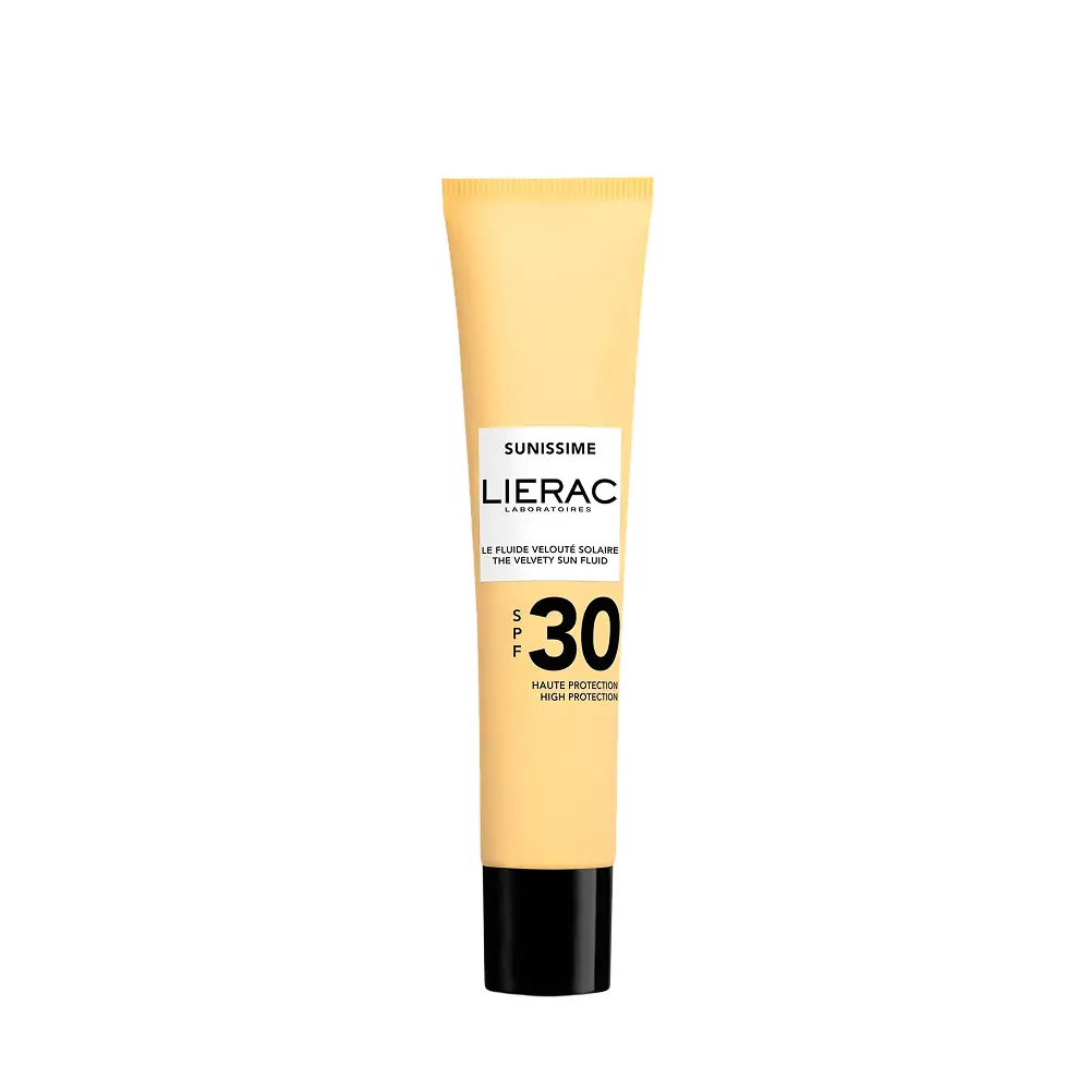 Lierac Sunissime Velvety Sun Fluid SPF30 Yüz Dekolte Bölgesi Yaşlanma Karşıtı Güneş Kremi 40 ml