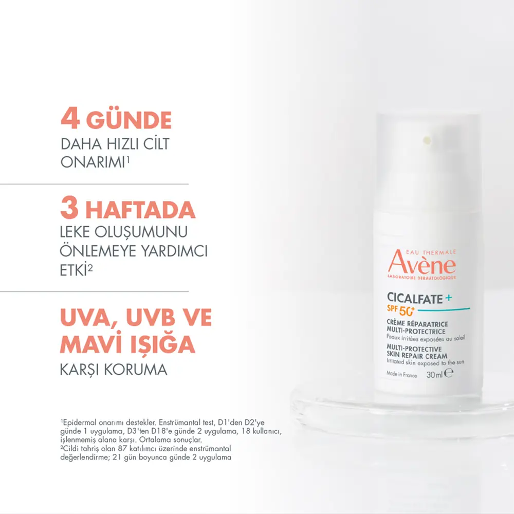 Avene Cicalfate+ Hassas ve Yıpranmış Ciltler için SPF 50+ Yüksek Koruma Sağlayan Onarıcı Krem 30 ml