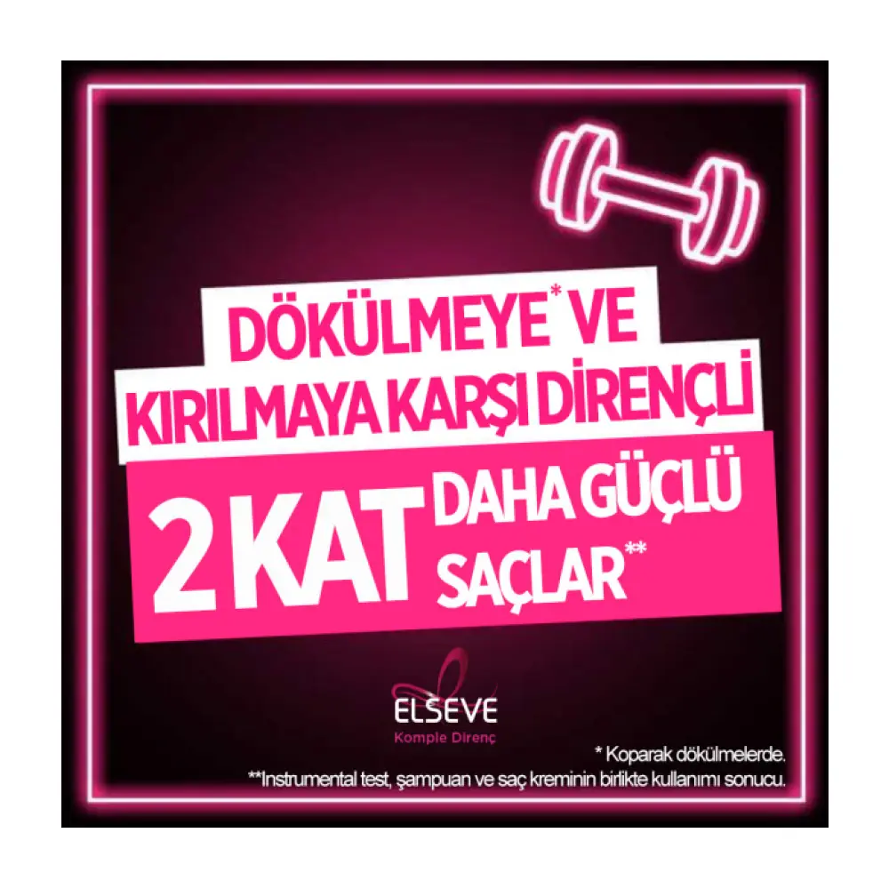 Elseve Komple Direnç Dökülme Karşıtı Saç Bakım Kremi 360 ml