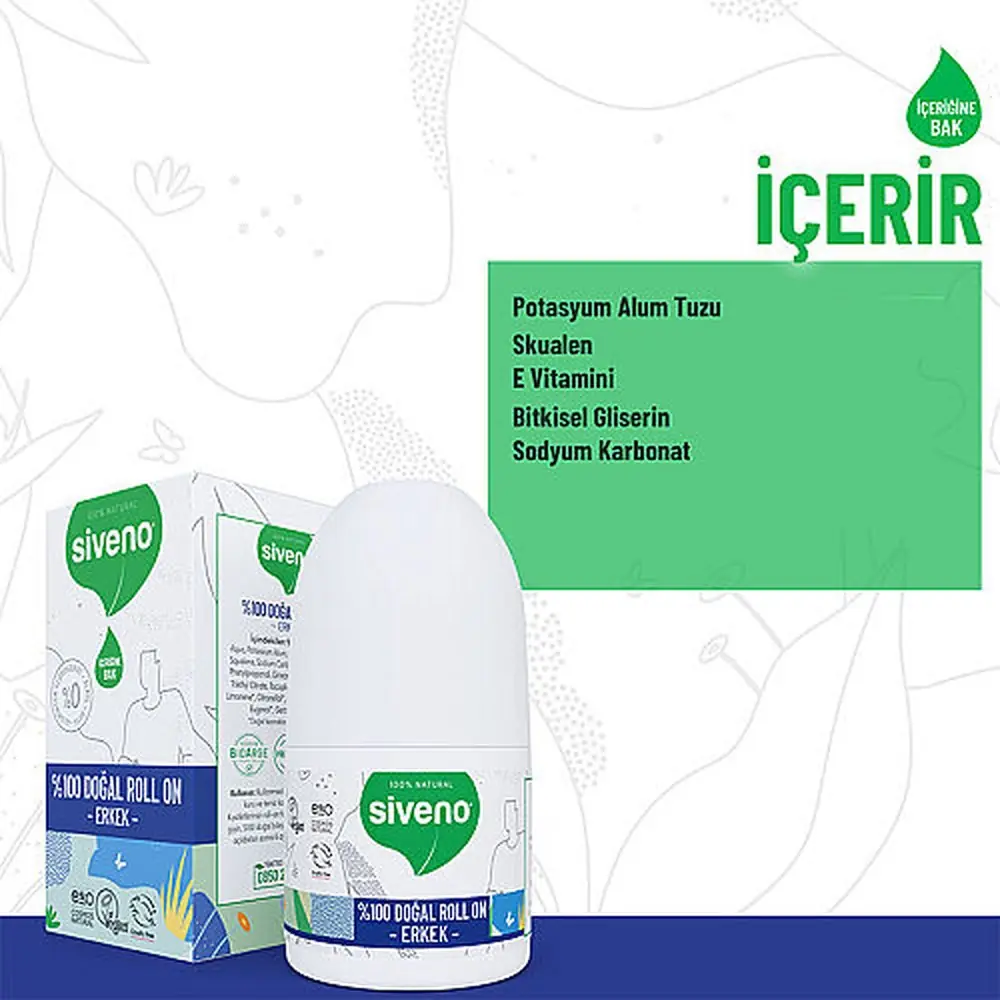 Siveno Roll-On Erkek 50 ml