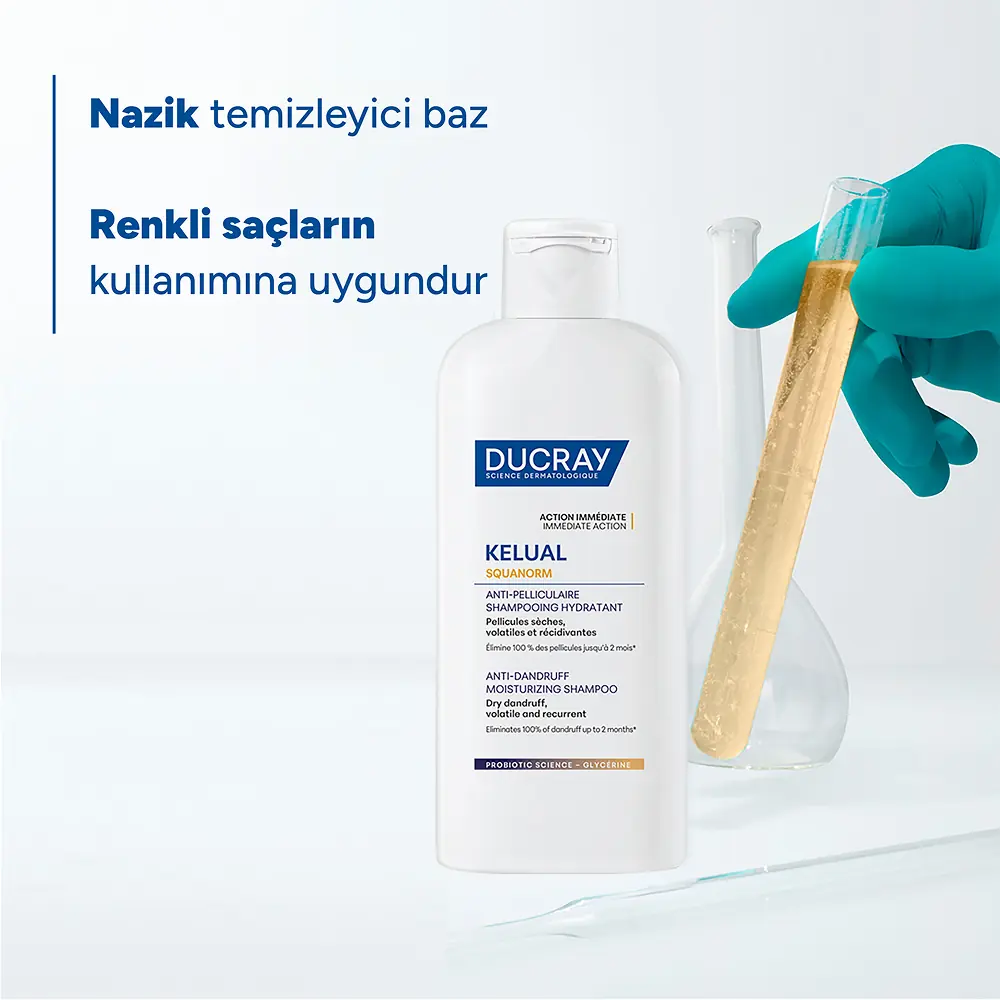 Ducray Kelual Squanorm Kuru Saçlar için Kepek Karşıtı Şampuan 400 ml