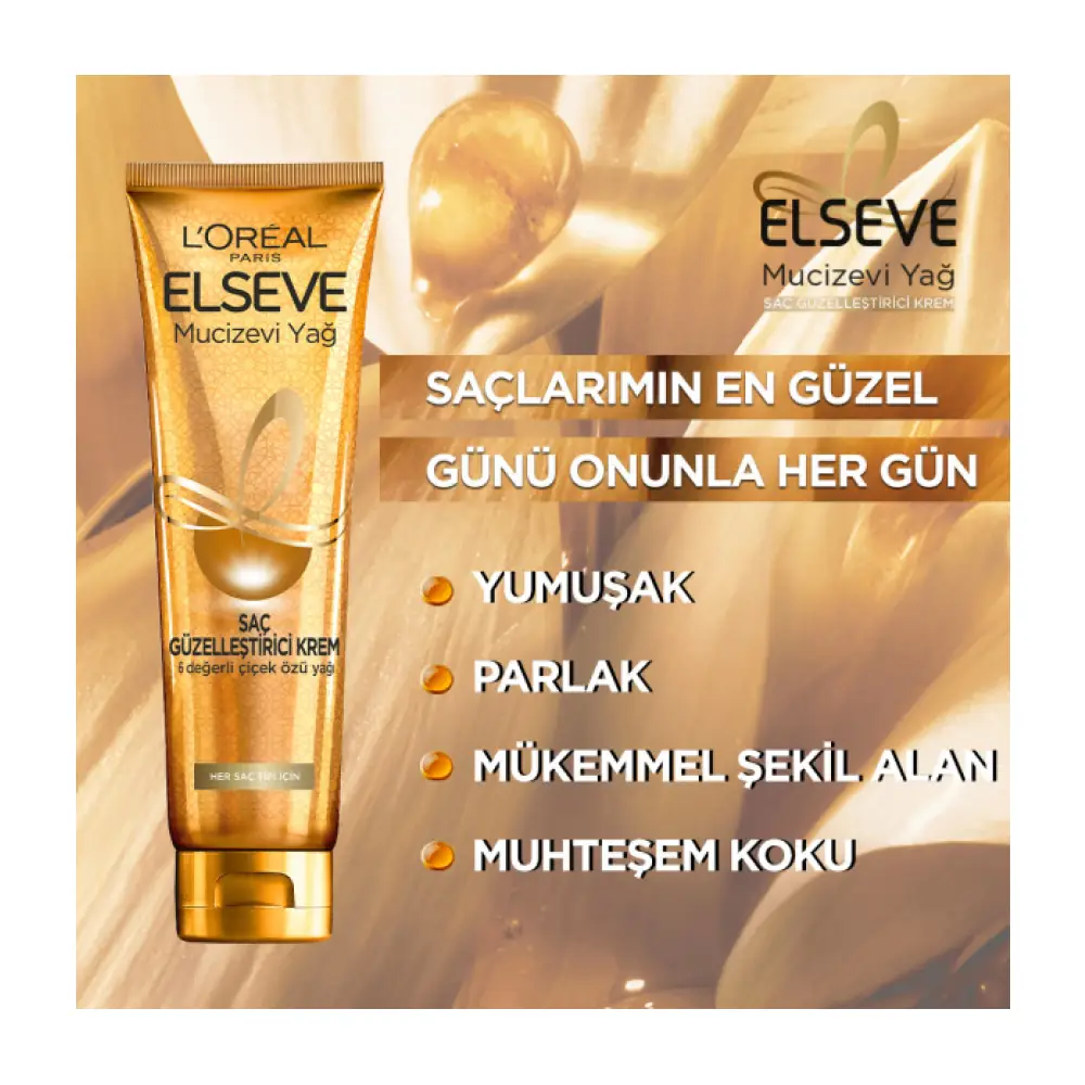 Elseve Mucizevi Yağ Her Saç Tipi İçin Güzelleştirici Krem 150 ml