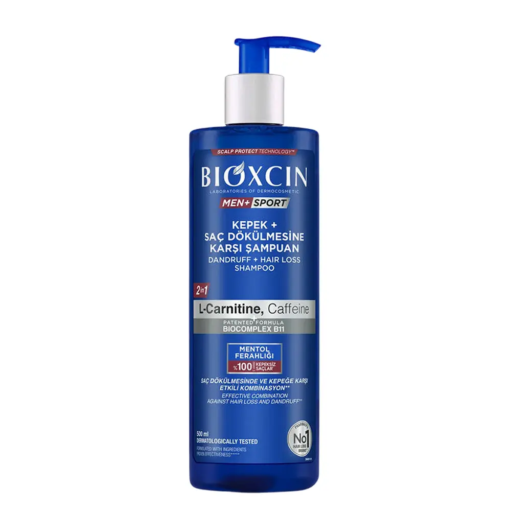 Bioxcin Men Sport Kepek ve Saç Dökülmesine Karşı Şampuan 500 ml