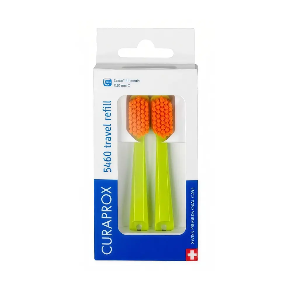 Curaprox Be You Travel Set Yedek 5460 Diş Fırçası Başlığı 2'li Paket - Yeşil