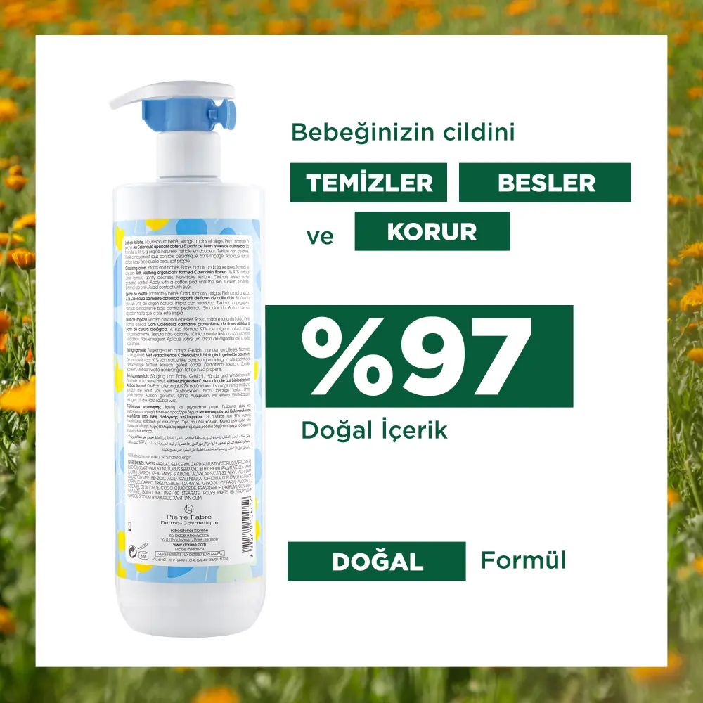 Klorane Bebe Yenidoğan ve Bebekler İçin Nemlendirici Yatıştırıcı Losyon 500 ml