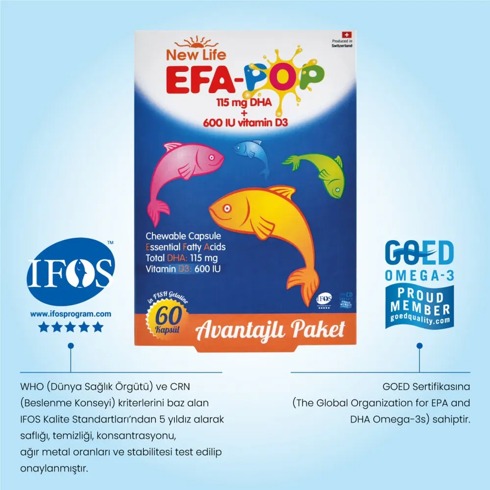 New Life Efa Pop 60 Çiğnenebilir Kapsül