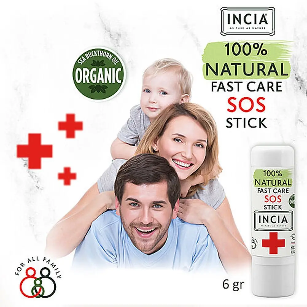 Incıa SOS Stick %100 Doğal Anlık Yatıştırıcı Stick 6 g