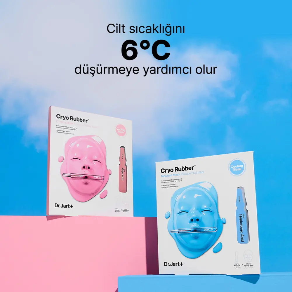 Dr. Jart+ Cryo Rubber Brightening Aydınlık Görünüm Etkili C Vitaminli Yüz Maskesi 40+4 g