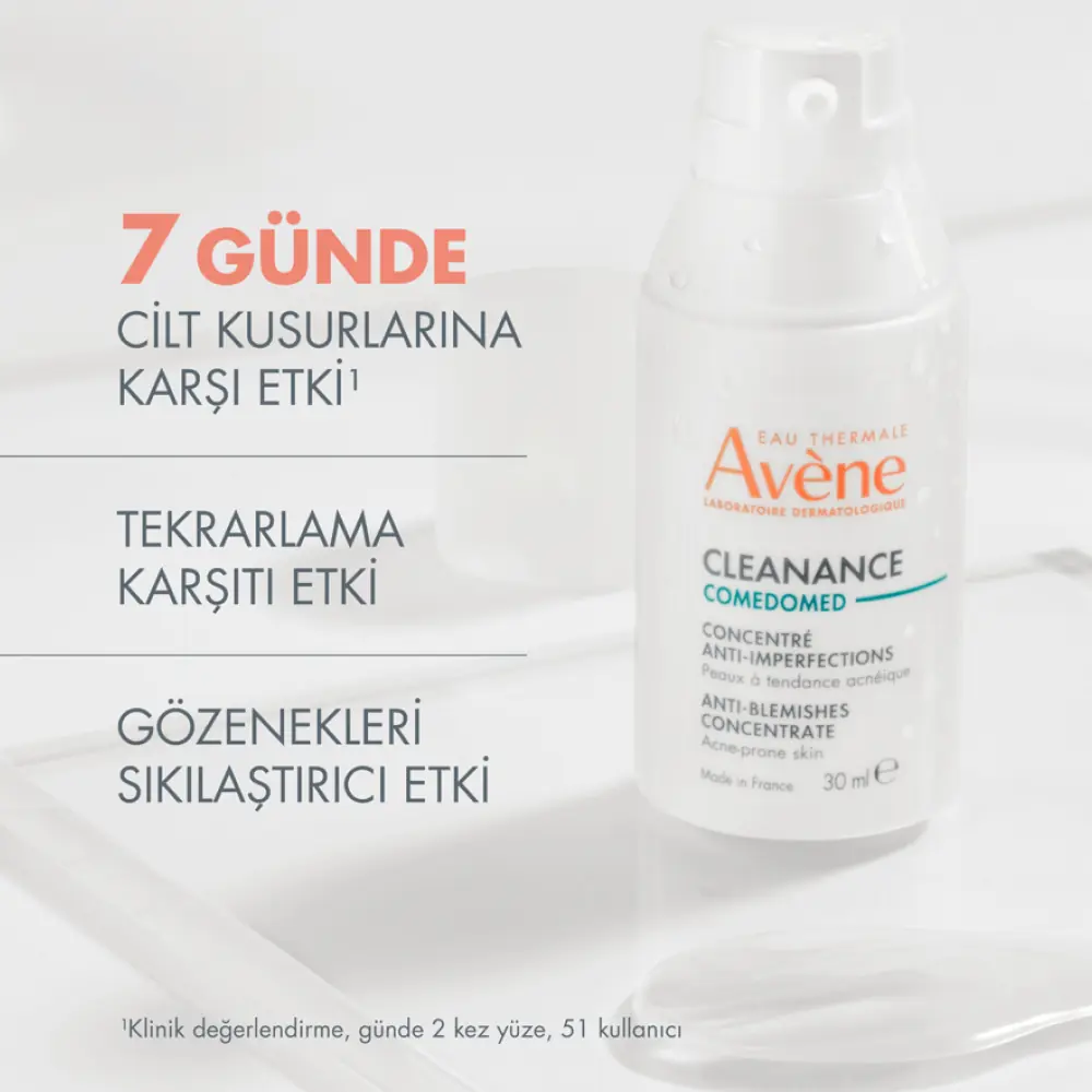 Avene Cleanance Comedomed Cilt Kusurlarına Karşı Yağlı ve Akneye Eğilimli Ciltler için Bakım Kremi 30 ml