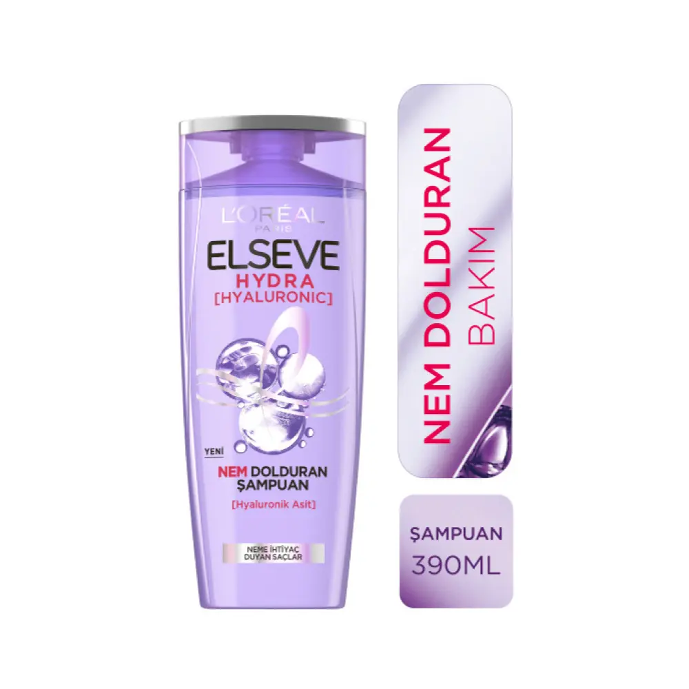 Elseve Hydra Hyaluronic Nem Dolduran Şampuan 390 ml
