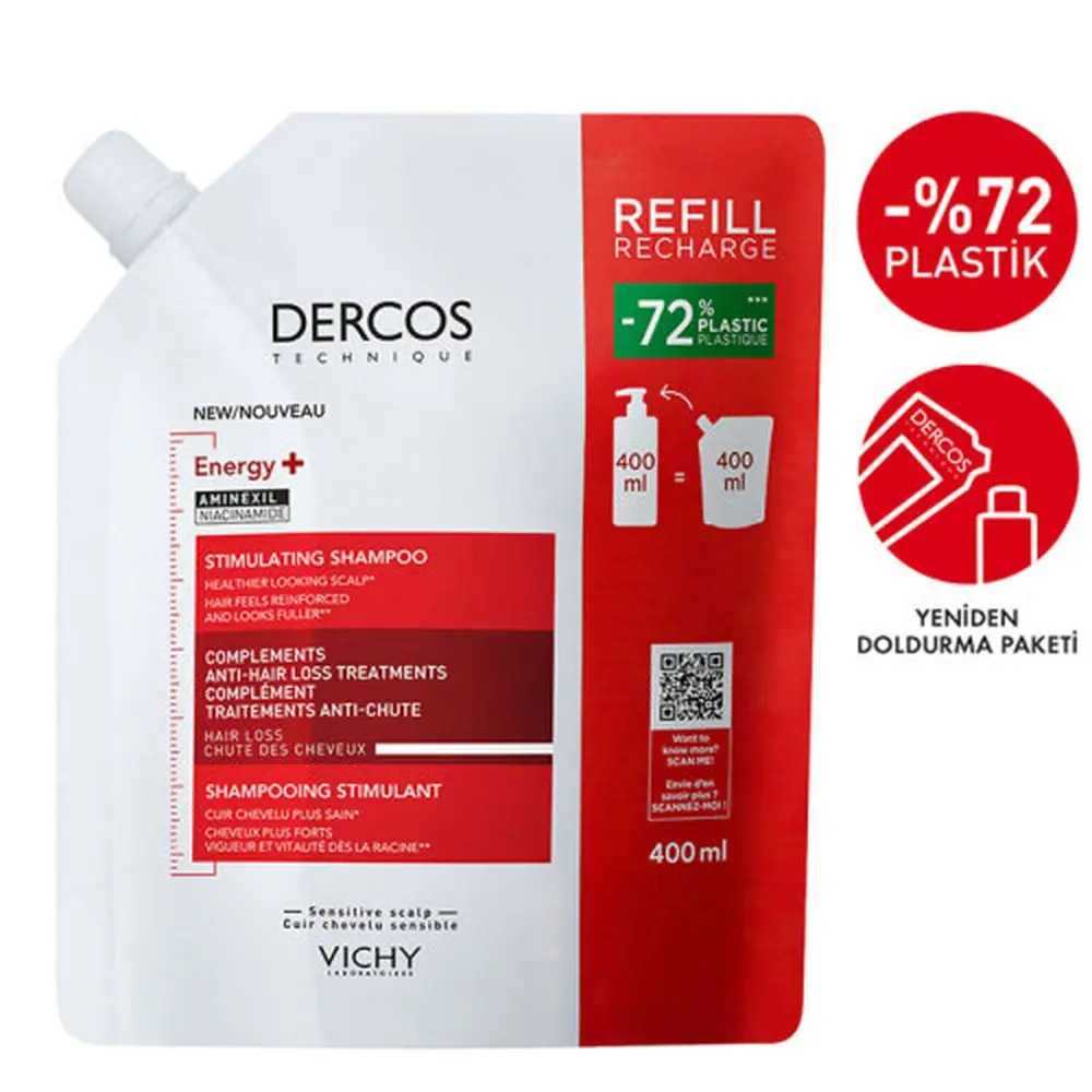 Vichy Dercos Energisant Refill Dökülme Karşıtı Şampuan 400 ml